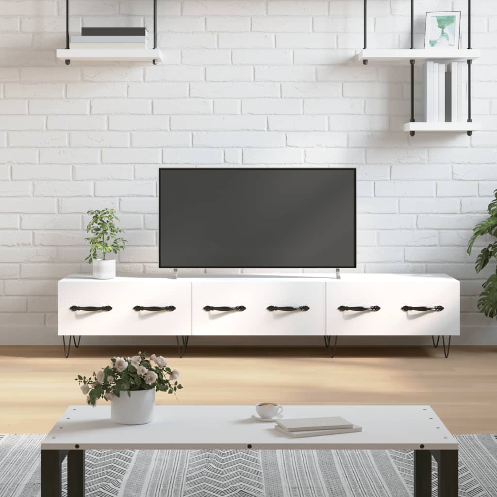 vidaXL TV skříňka bílá 150 x 36 x 30 cm kompozitní dřevo