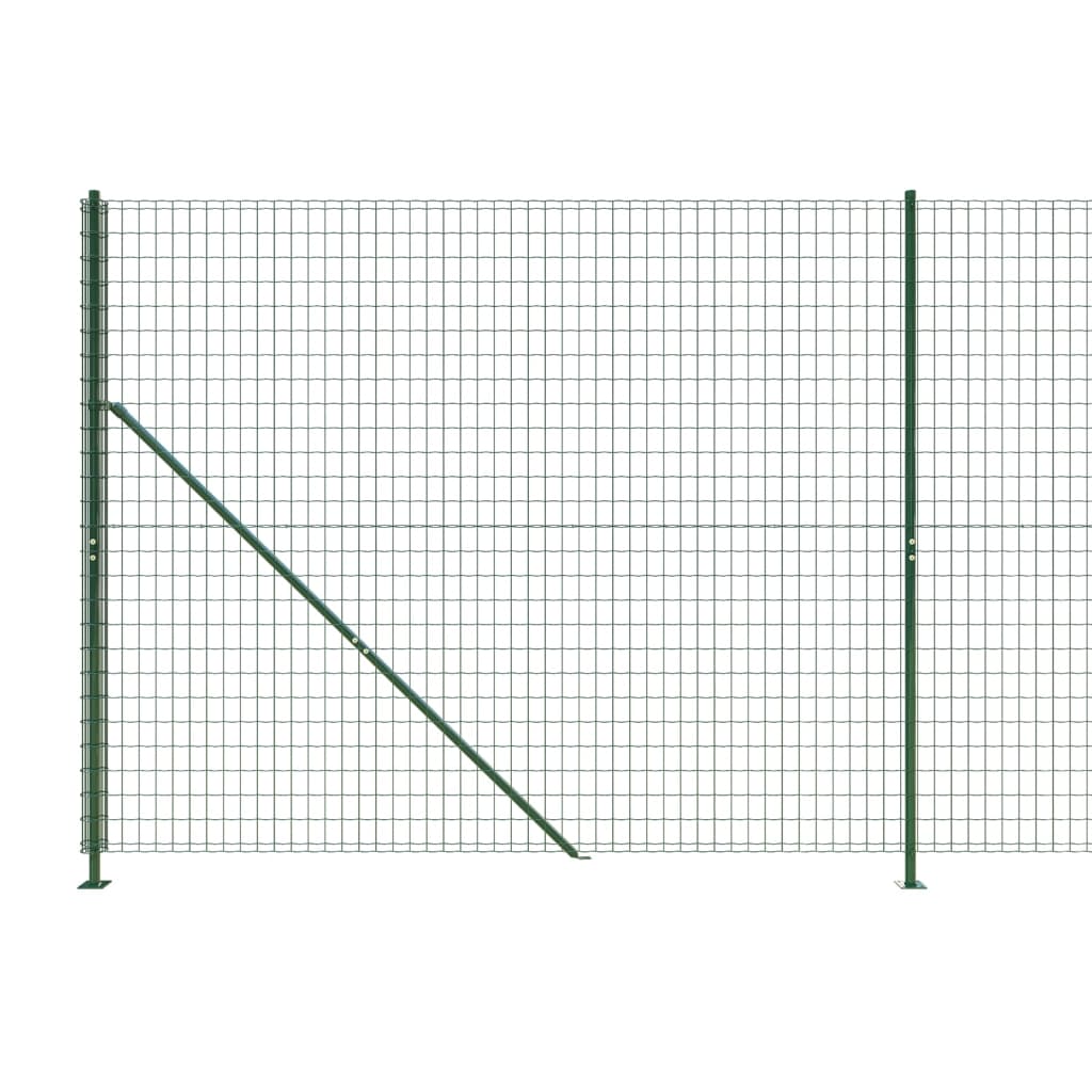 vidaXL Drátěný plot s přírubami zelený 2 x 10 m