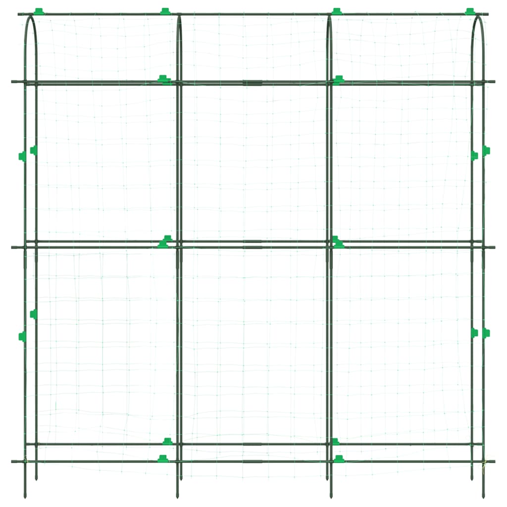 vidaXL Zahradní treláž pro popínavé rostliny U rám 181x31x182,5cm ocel