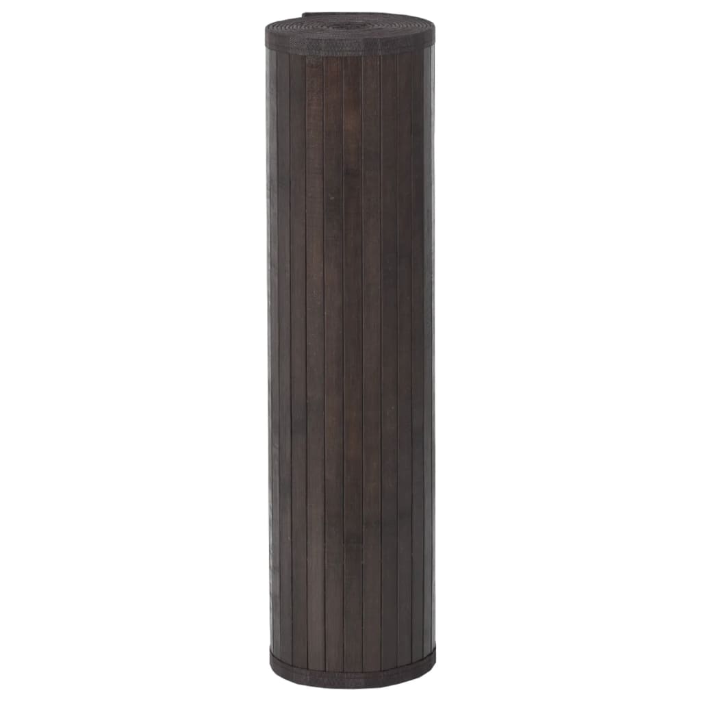 vidaXL Koberec obdélníkový tmavě hnědý 70 x 100 cm bambus