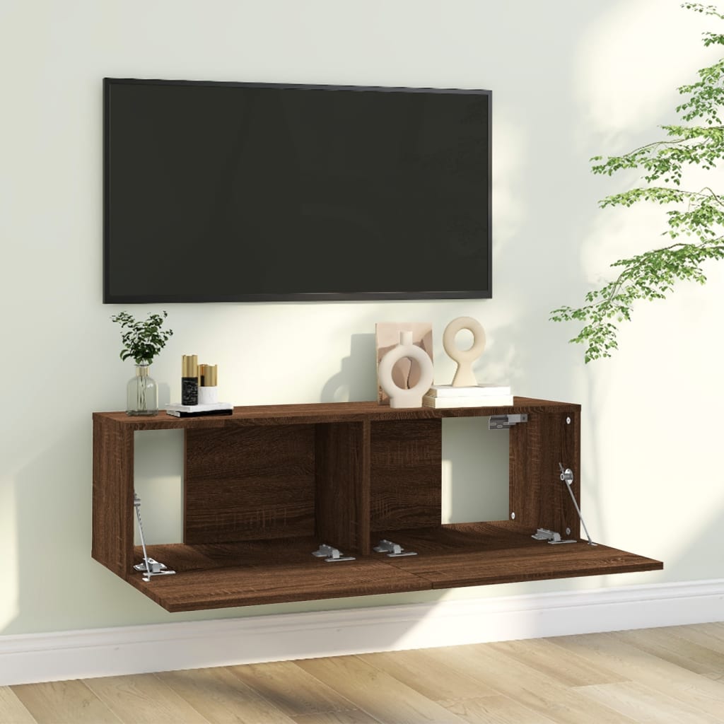 vidaXL TV skříňka hnědý dub 100 x 30 x 30 cm kompozitní dřevo