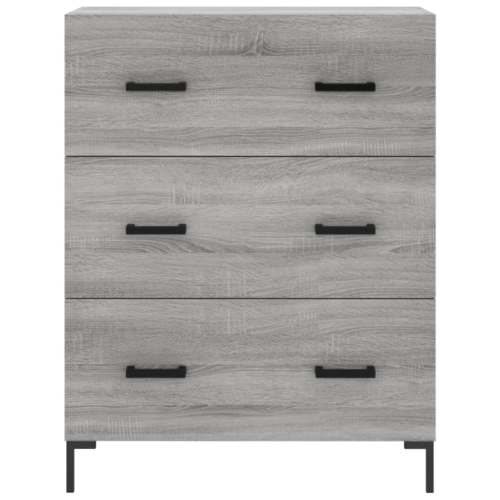 vidaXL Skříň highboard šedá sonoma 69,5 x 34 x 180 cm kompozitní dřevo