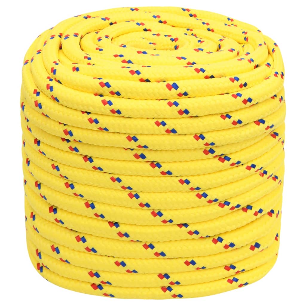 vidaXL Lodní lano žluté 18 mm 100 m polypropylen